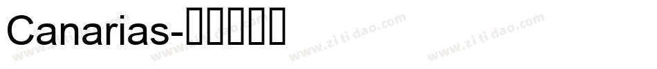 Canarias字体转换