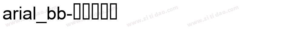 arial_bb字体转换