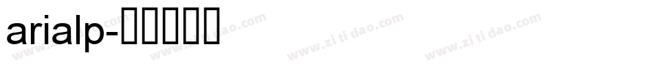 arialp字体转换