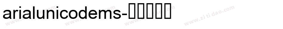 arialunicodems字体转换