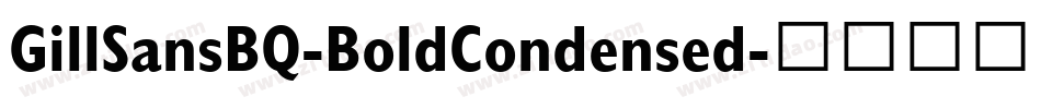 GillSansBQ-BoldCondensed字体转换