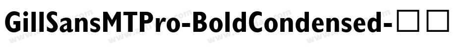 GillSansMTPro-BoldCondensed字体转换
