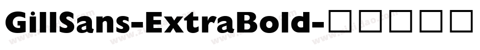 GillSans-ExtraBold字体转换