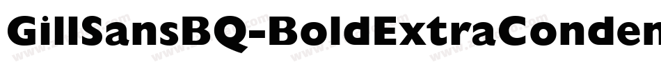 GillSansBQ-BoldExtraCondensed字体转换