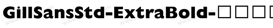 GillSansStd-ExtraBold字体转换