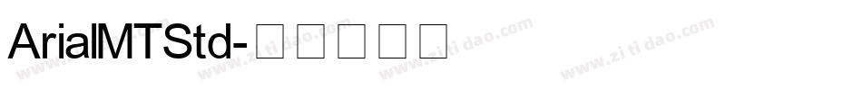 ArialMTStd字体转换