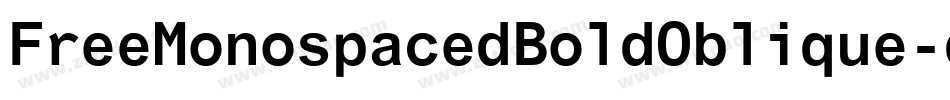 FreeMonospacedBoldOblique-dpvK字体转换