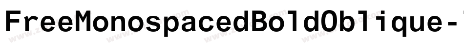 FreeMonospacedBoldOblique-lL15字体转换