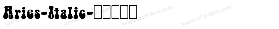 Aries-Italic字体转换