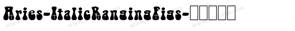 Aries-ItalicRangingFigs字体转换