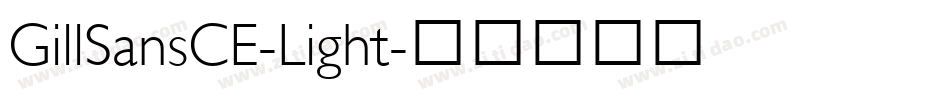 GillSansCE-Light字体转换