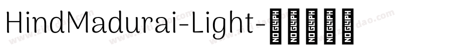 HindMadurai-Light字体转换