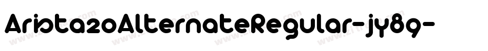 Arista20AlternateRegular-jy89字体转换