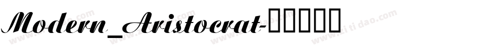 Modern_Aristocrat字体转换