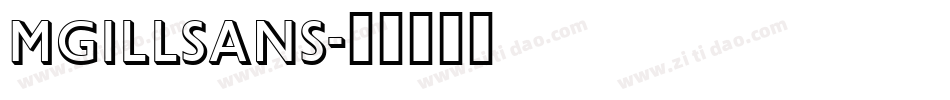 MGillSans字体转换