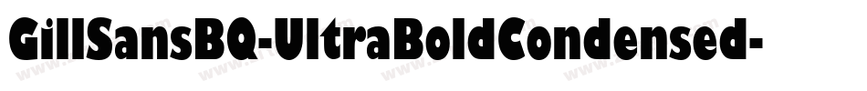 GillSansBQ-UltraBoldCondensed字体转换