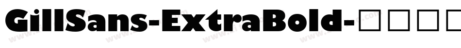 GillSans-ExtraBold字体转换