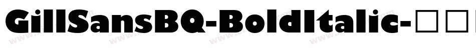 GillSansBQ-BoldItalic字体转换