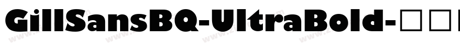 GillSansBQ-UltraBold字体转换
