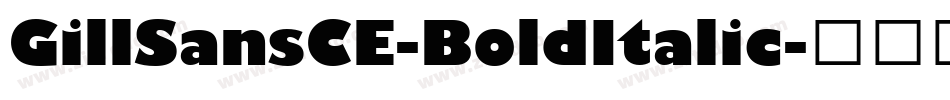 GillSansCE-BoldItalic字体转换