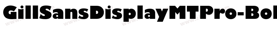 GillSansDisplayMTPro-Bold字体转换