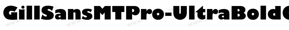 GillSansMTPro-UltraBoldCond字体转换