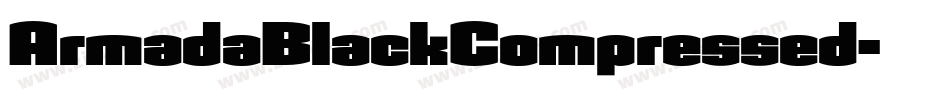 ArmadaBlackCompressed字体转换
