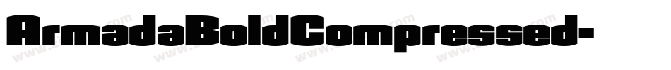 ArmadaBoldCompressed字体转换