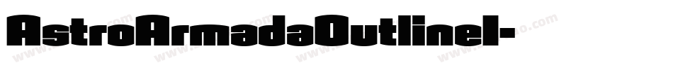 AstroArmadaOutlineI字体转换