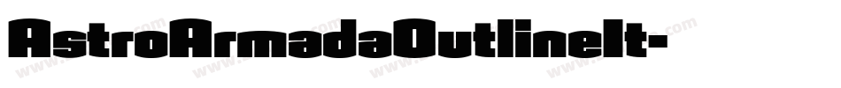 AstroArmadaOutlineIt字体转换