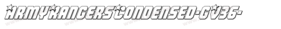 ArmyRangersCondensed-gV36字体转换
