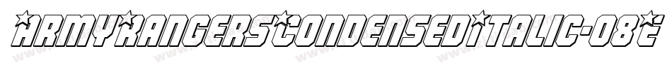 ArmyRangersCondensedItalic-o8Ez字体转换