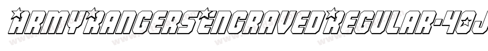 ArmyRangersEngravedRegular-40jD字体转换