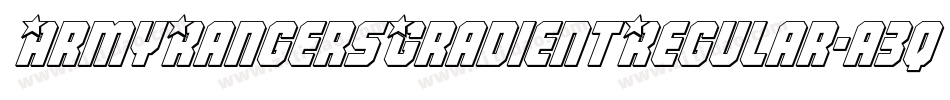 ArmyRangersGradientRegular-a3q9字体转换
