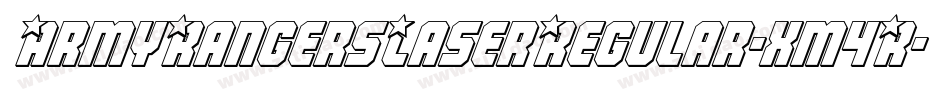 ArmyRangersLaserRegular-xm4R字体转换