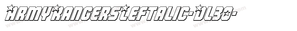 ArmyRangersLeftalic-Dl30字体转换