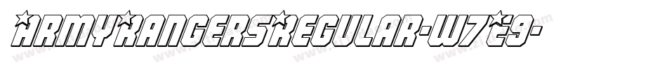 ArmyRangersRegular-w7E9字体转换