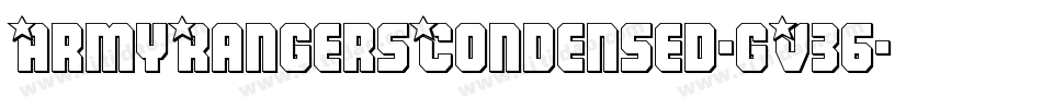 ArmyRangersCondensed-gV36字体转换