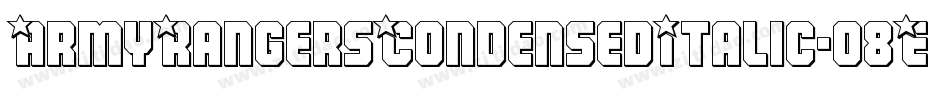 ArmyRangersCondensedItalic-o8Ez字体转换