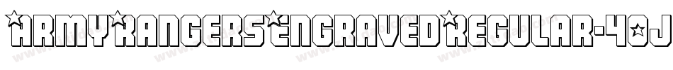 ArmyRangersEngravedRegular-40jD字体转换