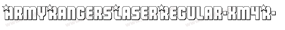 ArmyRangersLaserRegular-xm4R字体转换
