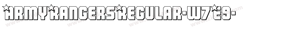 ArmyRangersRegular-w7E9字体转换