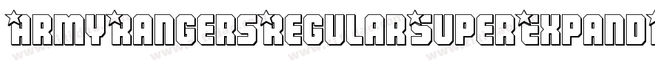 ArmyRangersRegularSuperExpandItal-qrA0字体转换