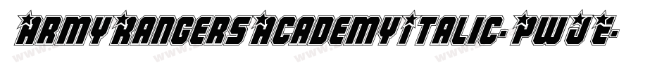 ArmyRangersAcademyItalic-PwJE字体转换