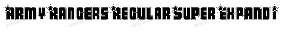 ArmyRangersRegularSuperExpandItal-qrA0字体转换