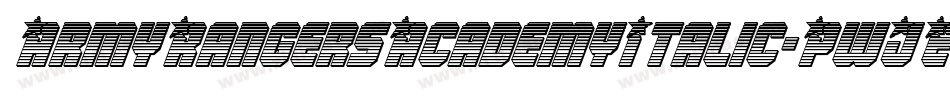 ArmyRangersAcademyItalic-PwJE字体转换