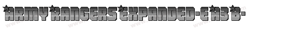 ArmyRangersExpanded-eA3B字体转换