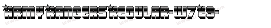 ArmyRangersRegular-w7E9字体转换