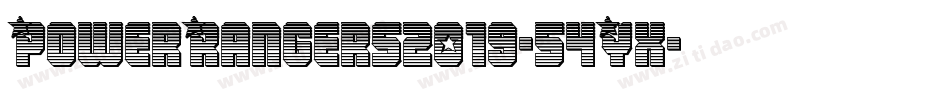 PowerRangers2019-54Yx字体转换