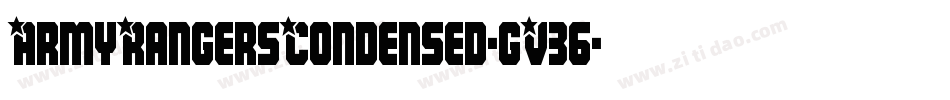 ArmyRangersCondensed-gV36字体转换